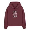 Womens Organic Boxcut Hoodie - Manuel J Montoya Merch
