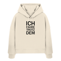 Womens Organic Boxcut Hoodie - Manuel J Montoya Merch